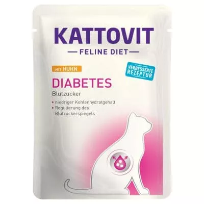 Kattovit Diabetes Huhn Pouch 85g